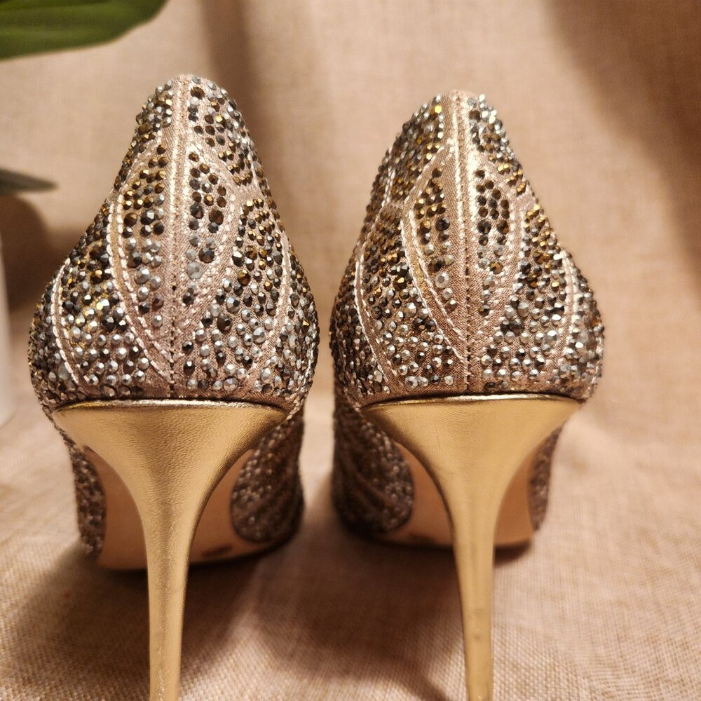 Vince Camuto Imagine Camino Oliver Sparkly Rhinestone Embellished Heels Size 7.5 - Picture 5 of 12